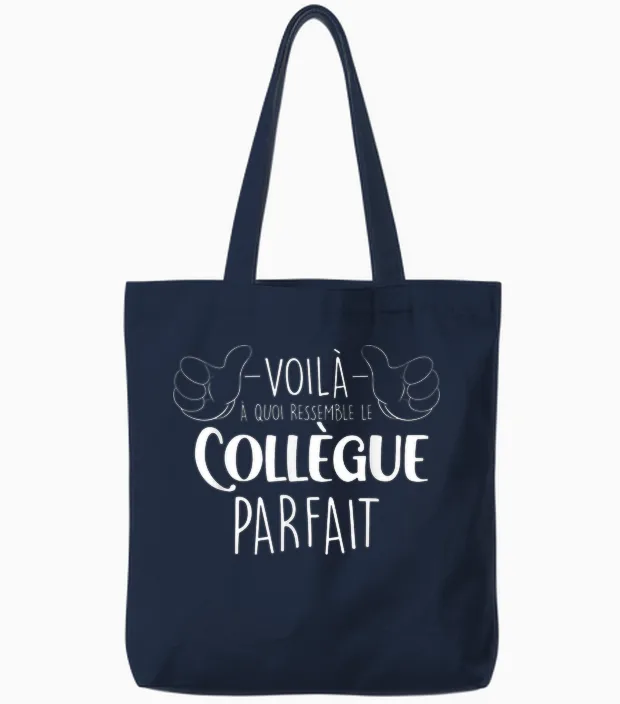 Colleague Perfect Man Who Rips Great Gift Nice T-Shirt, Black, S Tote Bags in Navy