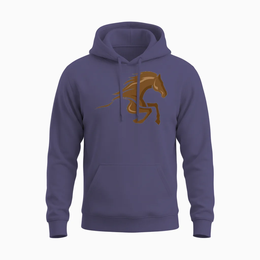 Horse Lovers Unisex Hoodie in Heather Sport Dark Navy