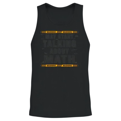 May Start Talking About Math Is My Superpower, Unisex Tank Top - Black