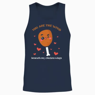 Funny Food Lover Unisex Tank Top - Navy