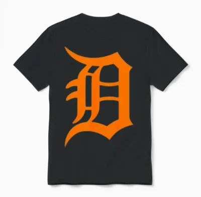 Detroit D.png Unisex T-Shirt - Black