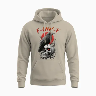 F Caw F Crow Unisex Hoodie - Sand