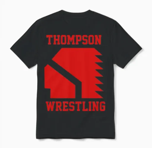 Thompson High School Wrestling (vision Quest) Unisex T-Shirt in Black