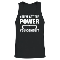Funny Electrician Electricians Unisex Tank Top - Black – 2