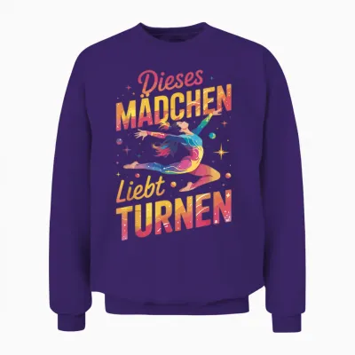 Dieses Mädchen Liebt Turnen Sport Gymnastik Unisex Sweatshirt - Purple