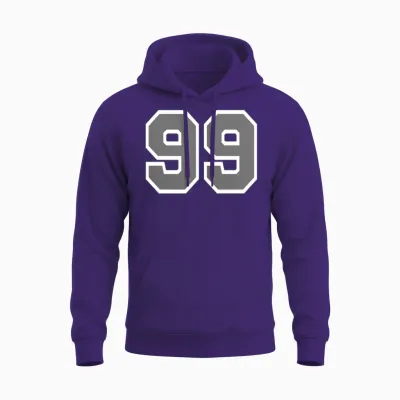 Number 99 Unisex Hoodie - Purple