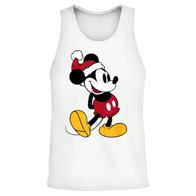 Disney - Classic Mickey Mouse Holiday Unisex Tank Top - White