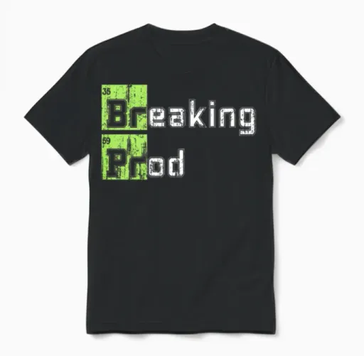 Breaking Prod Meme Funny Memes & Humor Gift Unisex T-Shirt in Black