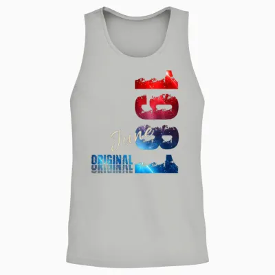 45 Ans Anniversaire Homme Cadeau Juin 1981 Vintage Unisex Tank Top - Ash