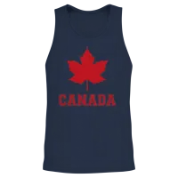 Canada Unisex Tank Top - Navy – 2