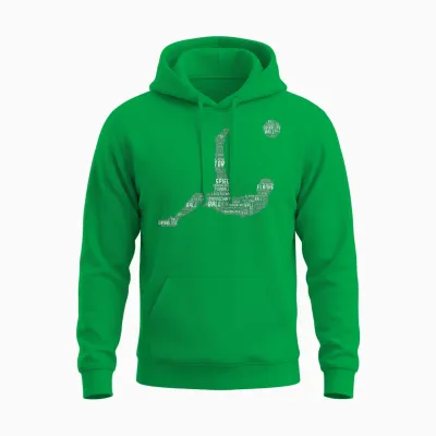 Fußball Fußballer Kinder Jungen Unisex Hoodie - Irish Green