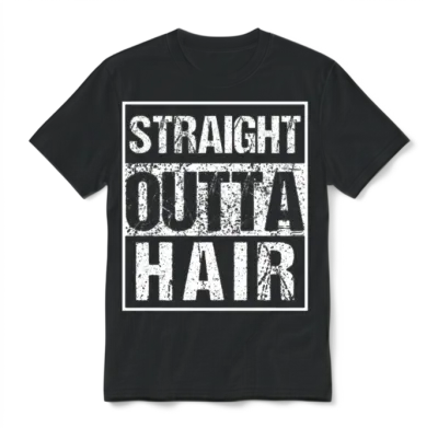Funny Balding Bald Guy Skin Head Bald Head Unisex T-Shirt - Black