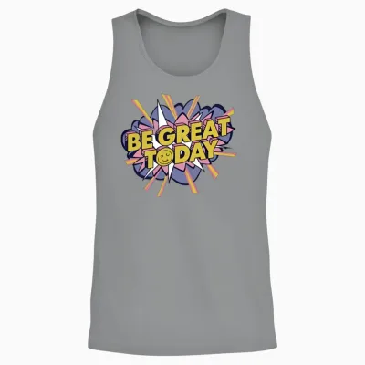 George Kittle Wearing Be Great Today Unisex Tank Top - Sport Grey