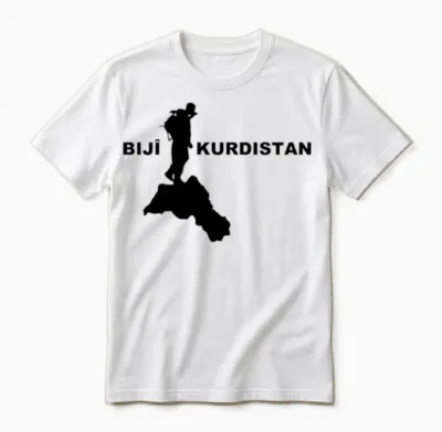 Bijî Kurdistan Unisex T-Shirt - White