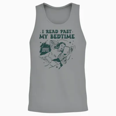 I Read Past My Bedtime Unisex Tank Top - Sport Grey