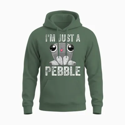 I'm Just a Pebble Unisex Hoodie - Military Green