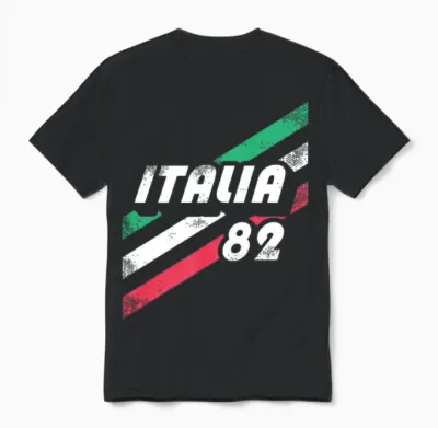Retro - Italia Retro Unisex T-Shirt - Black