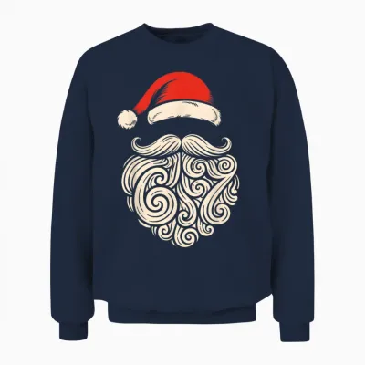 6 7 Christmas 67 Santa Six Seven Christmas Boys Teens Unisex Sweatshirt - Navy