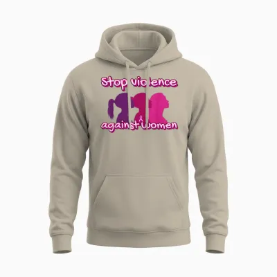 Let's End Violence Against Women Unisex Hoodie - Sand