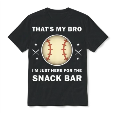 Funny Baseball Unisex T-Shirt - Black