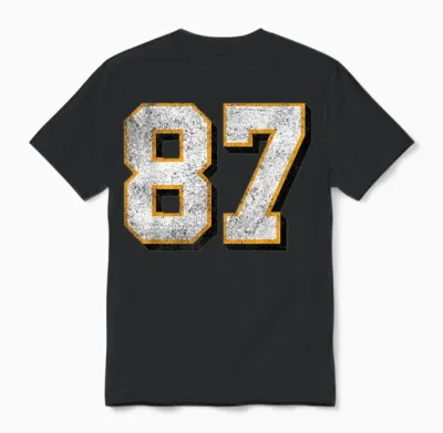 In My Number 87 Era Vintage Retro Unisex T-Shirt - Black