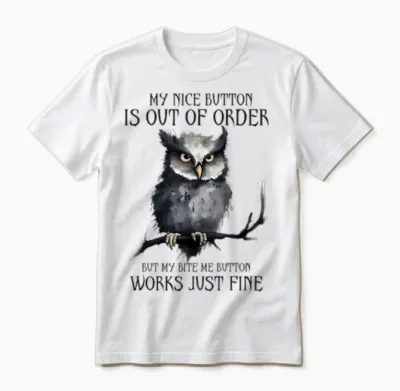 Owl Bite Me Unisex T-Shirt - White