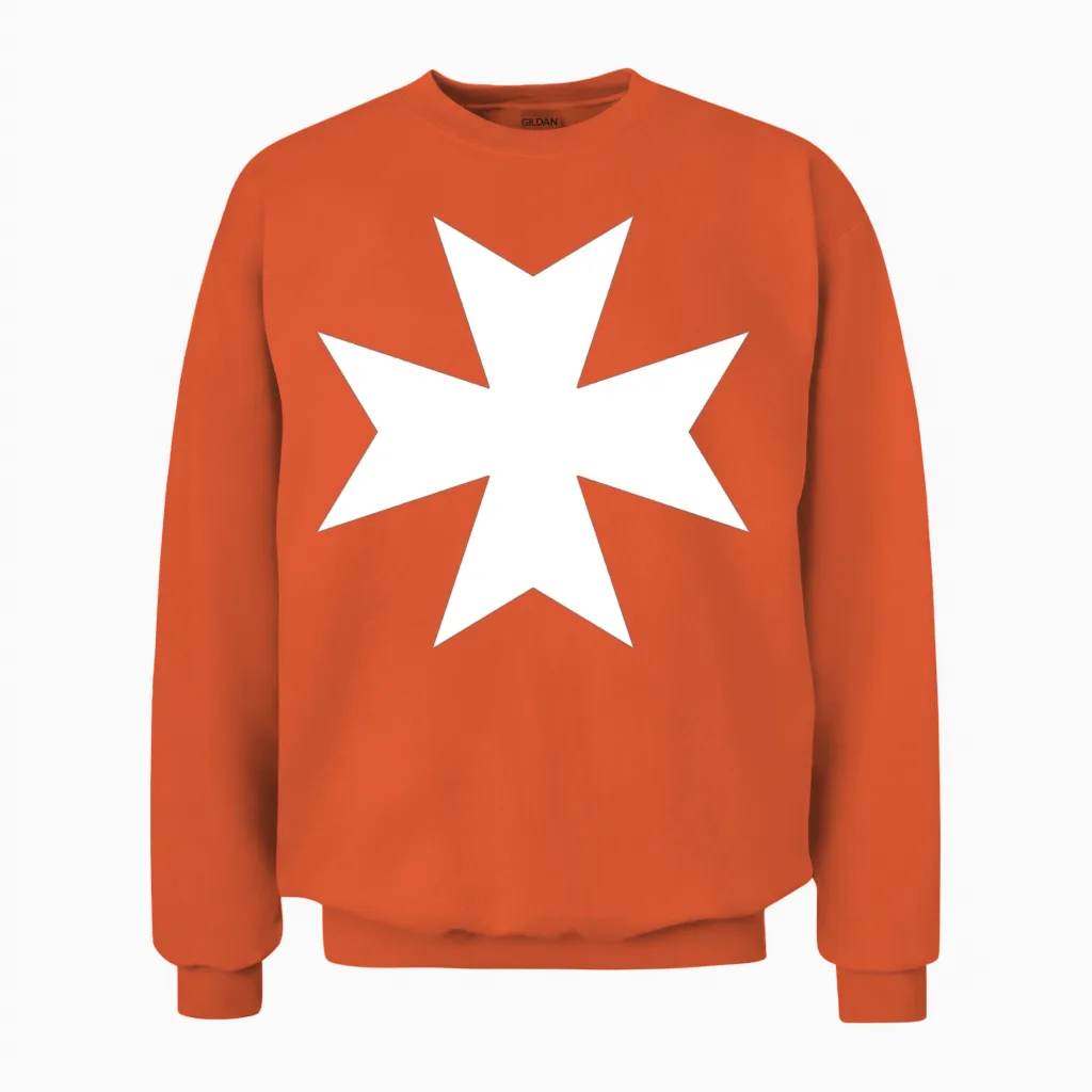 Black Templars Unisex Sweatshirt in Orange