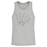 Retro Fishing Rods Unisex Tank Top - Ash – 2