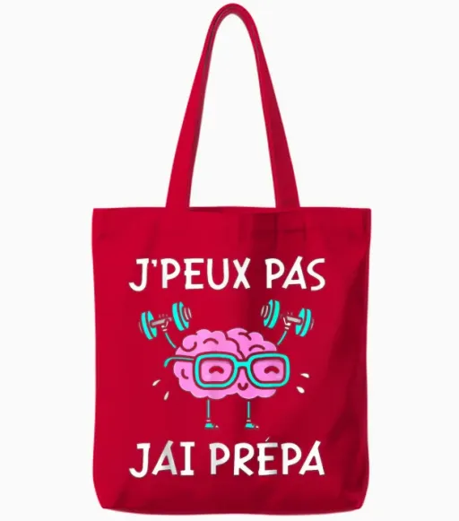 I Can't Have Prepa Student Student T-Shirt, Black, S Tote Bags - Red