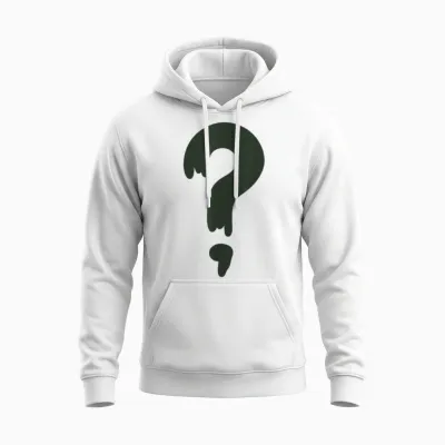 Mystery Shack ? Question Mark Staff Uniform Unisex Hoodie - White