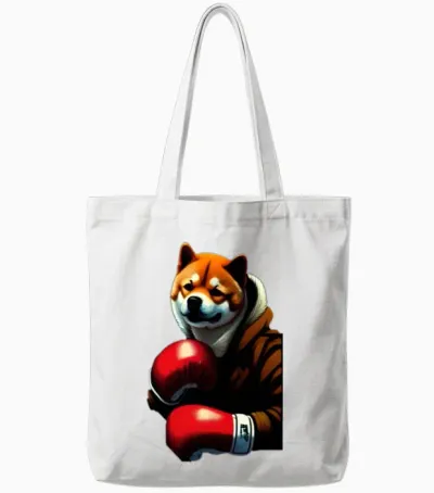The Shiba Inu Boxer No. 1 Tote Bags - White