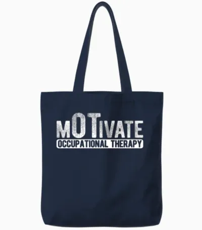 Therapy Occupational Therapy Occupational Tote Bags - Navy