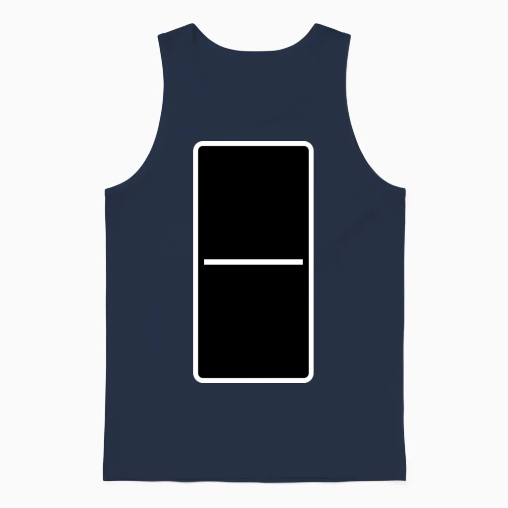 Domino Stone 0:0 - Variable Color - Vector Design! Unisex Tank Top in Navy