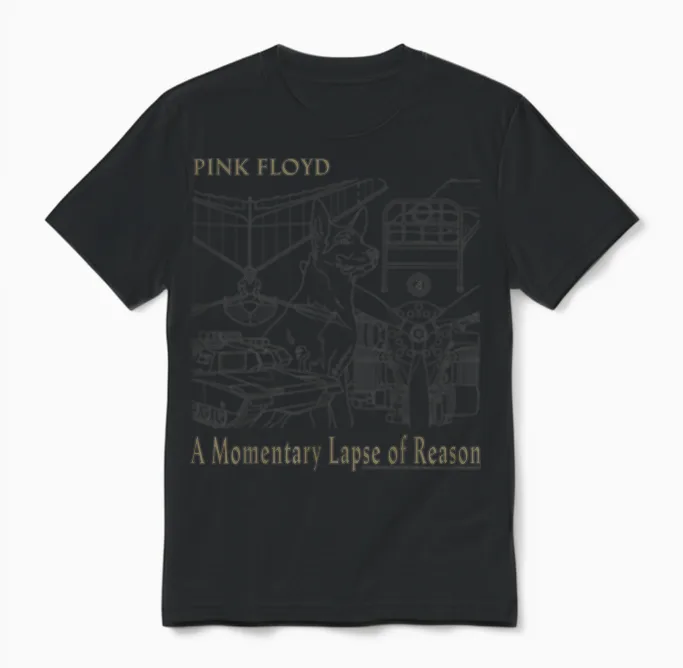 Album Dog Tanks De Pink Floyd a Momentary Lapse of Reason Unisex T-Shirt in Black