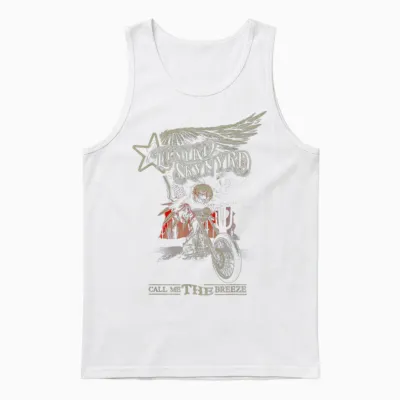 Lynyrd Skynyrd Call Me Breeze Biker Eagle Classic Retro Rock Unisex Tank Top - White