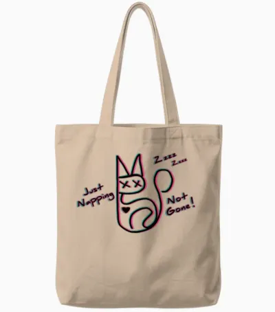 Just Napping Not Gone :for Cat Lovers1 Tote Bags - Natural