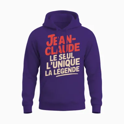 Jean Claude Men's Funny Funny Gift Idea Funny Unisex Hoodie - Purple