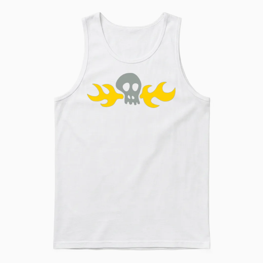 Day of the Tentacle: Hoagie Skull Unisex Tank Top in White