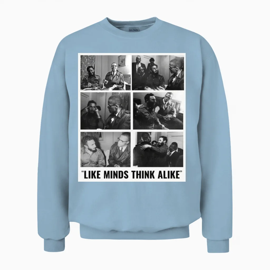 Colin Kaepernick Fidel Castro Unisex Sweatshirt in Light Blue