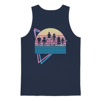 Robots Robotics Retro Unisex Tank Top - Navy – 1