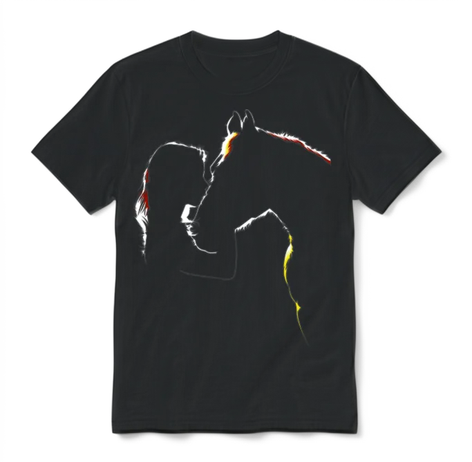 Horse Girl - Horse Lover Lovers Unisex T-Shirt - Black