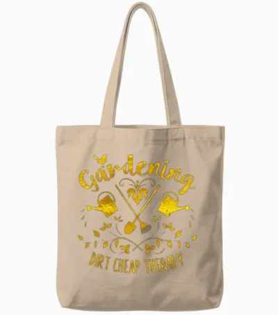 Funny Gardening Tote Bags - Natural