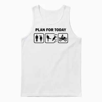 Funny Atv Unisex Tank Top - White