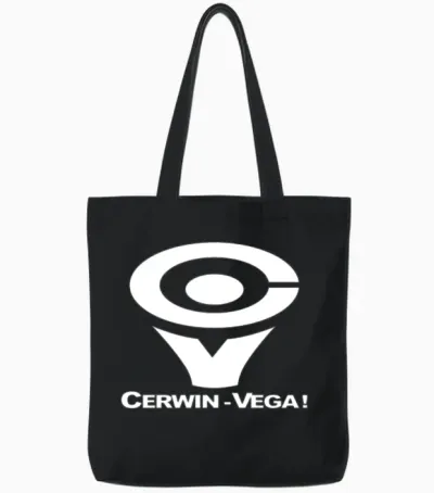 Cerwin Vega Tote Bags - Black
