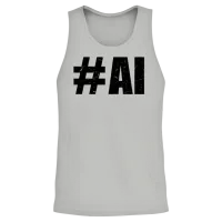 #ai - Ai Artificial Intelligence & Ai Robot Machin Unisex Tank Top - Ash – 2