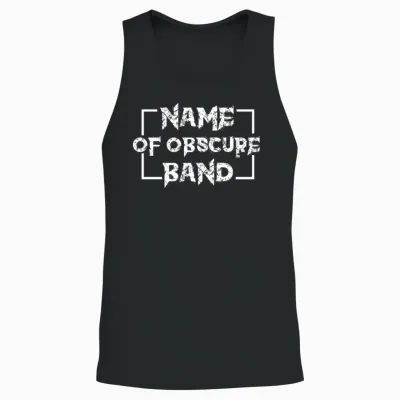 Name of Obscure Band Unisex Tank Top - Black