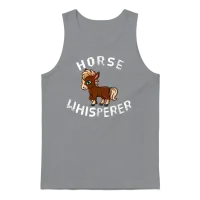 Horse Lover Horse Whisperer Horse Back Riding Unisex Tank Top - Sport Grey – 1