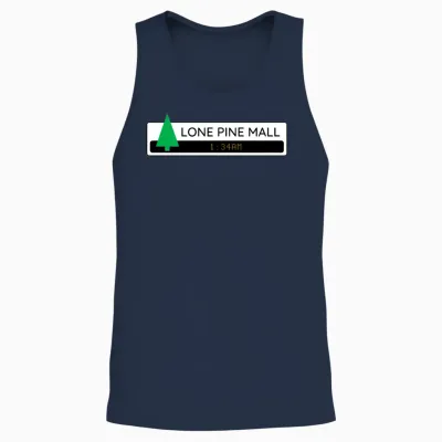 Lone Pine Mall Night Unisex Tank Top - Navy