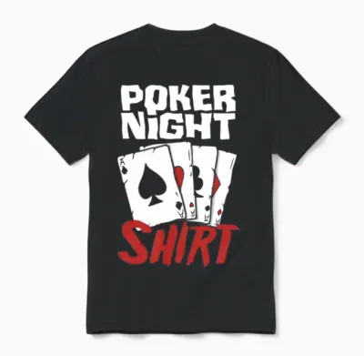 Poker Night Shirt Funny Poker Player Poker Gift Unisex T-Shirt - Black