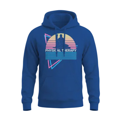 Physical Therapy Retro Unisex Hoodie - Royal
